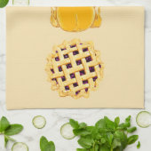 Pie Turkey Pie vertical beige keukenhanddoeken (Gevouwen)