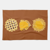 Pie Turkey Pie vertical dk pumpkin keukenhanddoek (Horizontaal)