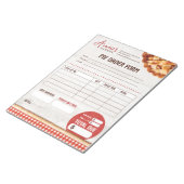 Pie voor Bakkerij Custom Order Formulier Notitieblok (Schuin)