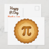 PIE voor iedereen op Pi Day Party Briefkaart (Voorkant / Achterkant)