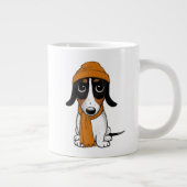 Piebald Dachshund | Cute Hipster Dog Grote Koffiekop (Rechts)