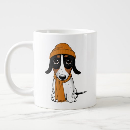 Piebald Dachshund | Cute Hipster Dog Grote Koffiekop (Links)