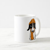 Piebald Dachshund | Cute Hipster Dog Koffiemok (Voorkant rechts)