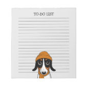 Piebald Dachshund Cute Hipster Dog Lined Notitieblok (Voorkant)