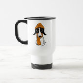 Piebald Dachshund Cute Hipster Dog Reisbeker (Links)