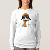 Piebald Dachshund Cute Hipster Dog T-shirt (Voorkant)