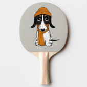 Piebald Dachshund | Cute Hipster Dog Tafeltennisbatje (Achterkant)