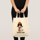 Piebald Dachshund | Cute Hipster Dog Tote Bag (Voorkant (product))