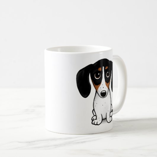 Piebald Dachshund | Cute Puppy Dog Coffee Mok (Voorkant rechts)