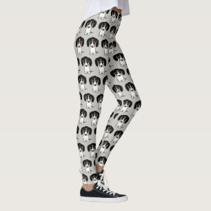 Piebald Dachshund   Cute Puppy Dog gepatterd Leggings