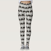 Piebald Dachshund | Cute Puppy Dog gepatterd Leggings (Voorkant)