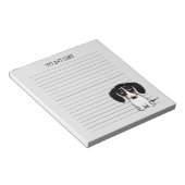 Piebald Dachshund Cute Puppy Dog Lond Notitieblok (Schuin)