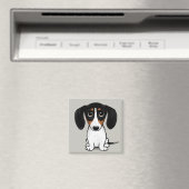 Piebald Dachshund | Cute Puppy Dog Magnet (Insitu (Vaatwasser))