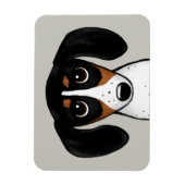 Piebald Dachshund Cute Puppy Dog Magnet Magneet (Verticaal)