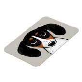 Piebald Dachshund Cute Puppy Dog Magnet Magneet (Linkerzijde)