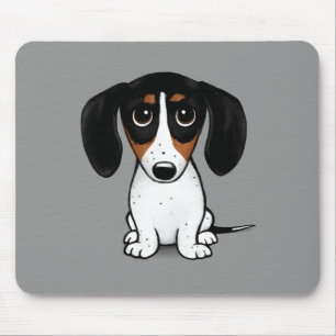 Piebald Dachshund Cute Puppy Dog Muismat