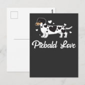 Piebald Dachshund Dog Eigenaar Gift Briefkaart (Voorkant / Achterkant)