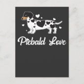 Piebald Dachshund Dog Eigenaar Gift Briefkaart (Voorkant)