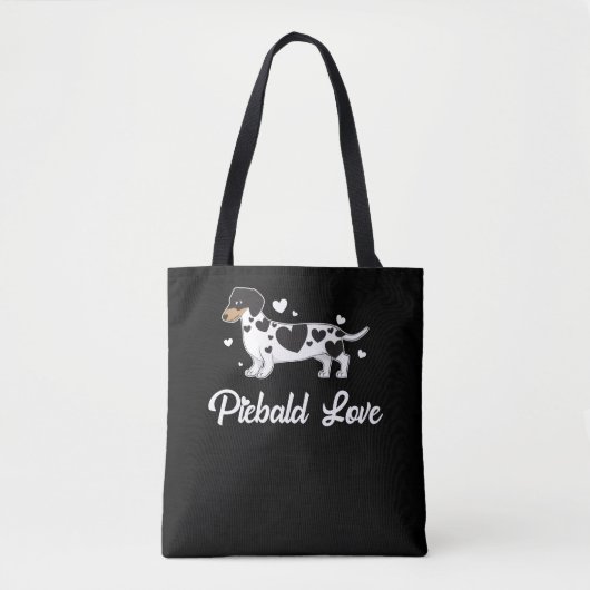 Piebald Dachshund Dog Eigenaar Gift Tote Bag (Voorkant)