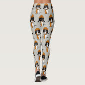 Piebald Dachshund| Hipster Dog gepatenteerd Leggings (Achterkant)