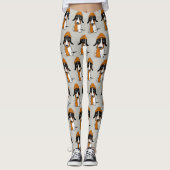 Piebald Dachshund| Hipster Dog gepatenteerd Leggings (Voorkant)