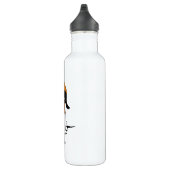 Piebald Dachshund | Hipster Dog met aangepaste tek Waterfles (Rechts)