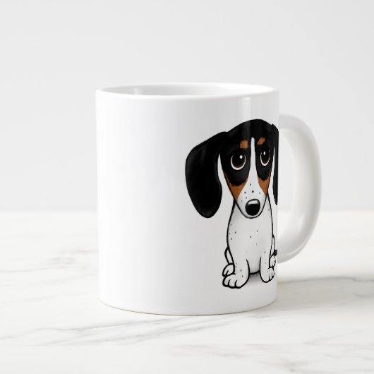Piebald Dachshund | Puppy Dog van de luifel Grote Koffiekop (Voorkant rechts)