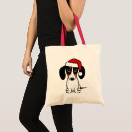 Piebald Dachshund Santa Leuke Wiener Hond Tote Bag