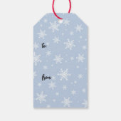 Piebald Dachshund Santa Schattige Wiener Hondenker Cadeaulabel (Achterkant)