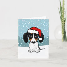 Piebald Dachshund Santa Wiener Hondenkerst