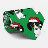 Piebald Dachshund Santa Wiener Hondenkerst Stropdas (Opgerold)
