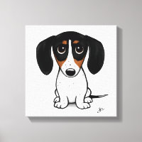 Piebald Dachshund | Schattigee Cartoon Wiener Dog