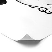 Piebald Dachshund | Schattigee Cartoon Wiener Dog Poster (Hoek)