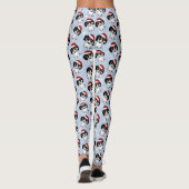 Piebald Dachshund Schattigee Kersthondenvakantie Leggings (Achterkant)