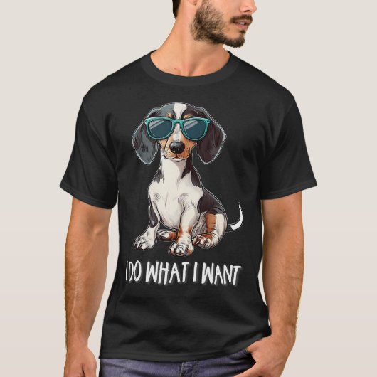 Piebald Dachshund T-shirt (Voorkant)
