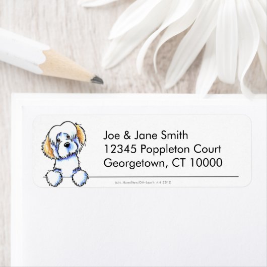 Piebald Havanese Clean & Simple Etiket (Insitu)