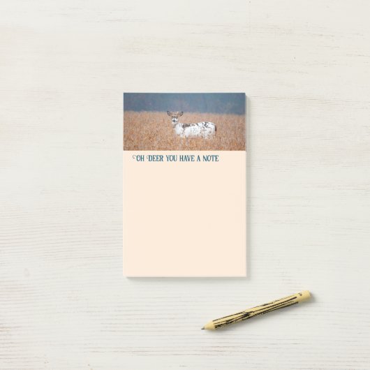 Piebald Herten Foto Post-it® Notes (Op bureau)