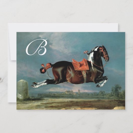 Piebald Horse "Cehelds"-opfokkerijmonogram Kaart (Voorkant)