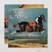 Piebald Horse "Cehelds"-opfokkerijmonogram Kaart (Voorkant / Achterkant)
