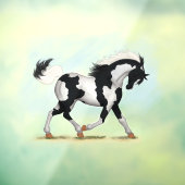 Piebald Overo Pinto Horse Decal (Vel 3)