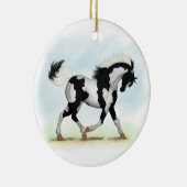 Piebald Overo Pinto Horse Keramisch Ornament (Rechts)