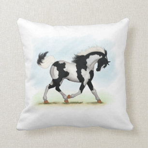 Piebald Overo Pinto Horse Kussen