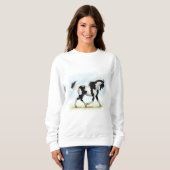 Piebald Overo Pinto Horse Trui (Voorkant volledig)