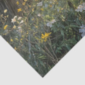 Piebald Peacock on Split rail fence Tissuepapier (Detail)