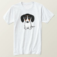 Piebald Teckel Schattigee Puppy Dog T-Shirt