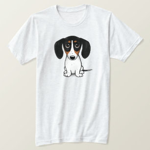 Piebald Teckel Schattigee Puppy Dog T-Shirt