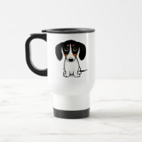 Piebald Teckel Schattigee Puppy Dog Travel Mug