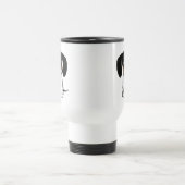 Piebald Teckel Schattigee Puppy Dog Travel Mug Reisbeker (Center)