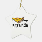 Piece' A Pizza Keramisch Ornament (Links)