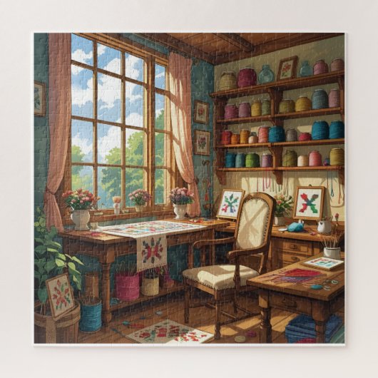 Piece by Piece-Stitch by Stitch Puzzle for Crafter Legpuzzel (Verticaal)